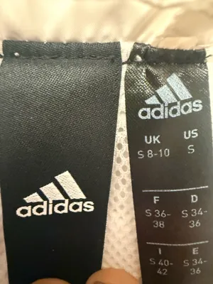 Women’s White Adidas Windbreaker Jacket Full-Zip size small thumbnail 8
