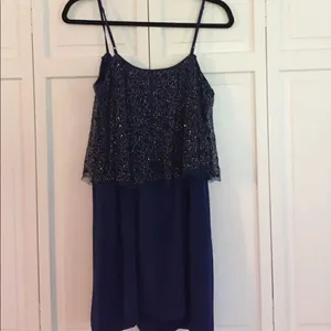 SALE Beaded shift cocktail dress size m thumbnail 6
