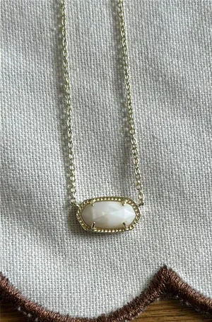 Kendra Scott Necklace Elisa White thumbnail 1