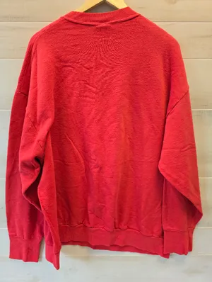{XXL} Vintage Disney Mickey Mouse Sweatshirt Brazos Sportswear Red **flaws** thumbnail 8