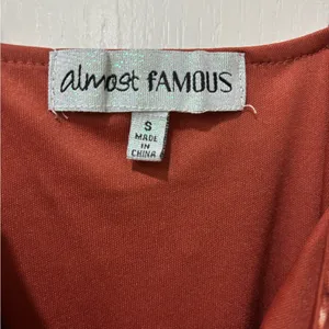 Almost Famous Red Ruched Spaghetti Strap Mini Dress thumbnail 3