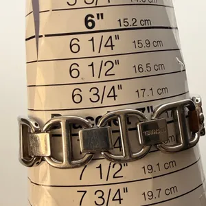 Chic Vintage Michael Kors MK-2034 Chainlink Watch - Orange Dial New Battery thumbnail 6