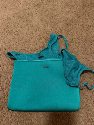 Triangl Maia Bikini Sparkle Jaded Set w/ Bag thumbnail 5