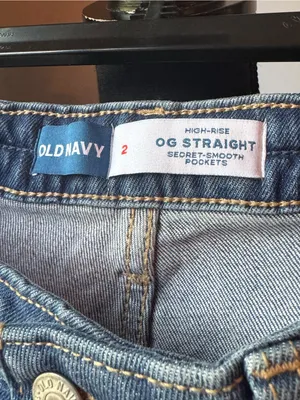 Old Navy Light Blue High-Rise OG straight Jeans Sz 2 nwt thumbnail 6