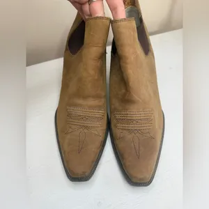 Twisted X Brown Western Leather Ankle Boots Sz 8 Cowboy Cowgirl Country thumbnail 13