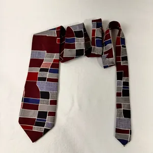 Paolo Designed by Paolo Gucci Men’s Silk Tie Vintage Geometric Necktie Cravat thumbnail 3