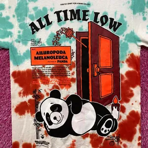 All Time Low Giant Panda Put Up or Shut Up Rock Tie Dye L thumbnail 3