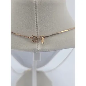 Sarah Coventry Necklace Womens‎ Lariat Rose Gold Green Cats Eye EUC thumbnail 3