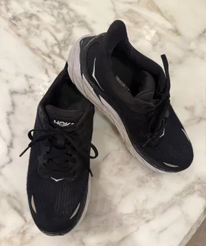 Hoka Black Running Shoes with White Midsole thumbnail 1