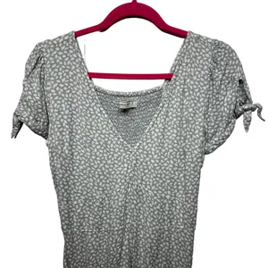 Abercrombie & Fitch Womens Mini Dress Small Fairy Cottagecore Babydoll Smocked thumbnail 4