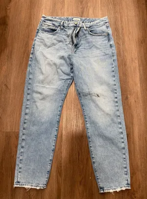 Good American High Rise Straight Leg Light Wash Blue Jeans GGHNF235T Size 15‎ thumbnail 1