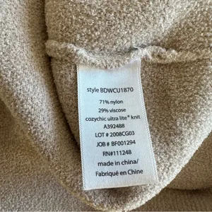 Barefoot Dreams CozyChic Sweater Ultra Lite Beige White Womens‎ Size M thumbnail 4