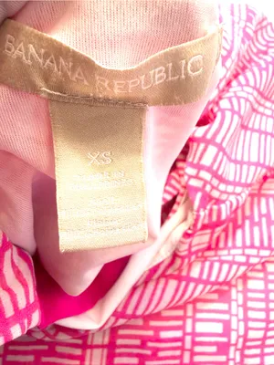 Banana Republic Women’s Pink Patterned Sleeveless Halter Top Size XS thumbnail 6