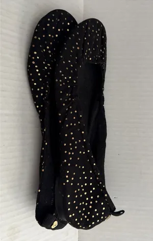 American Eagle Outfitters Black Ballet Flats with Gold Dot Accents thumbnail 4