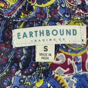 Earthbound Trading Co Romper Women S Paisley Boho Button Front Pockets Festival thumbnail 9