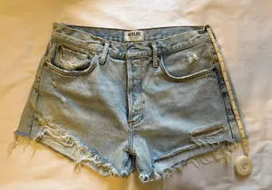 Cutoff Denim Shorts thumbnail 3