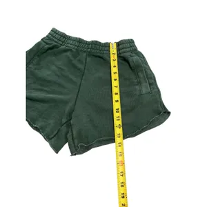 Aerie‎ Fleece Lounge Shorts Women XS Green Raw Hem Pockets Athleisure Comfy thumbnail 4
