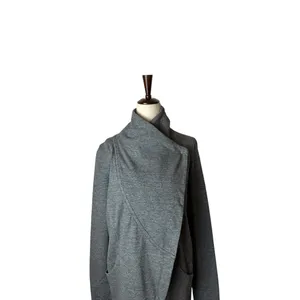 Lululemon‎ Jacket Women 6 Gray Thats A Wrap Heathered Snow Slub Cardigan Jacket thumbnail 5
