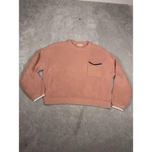 Demylee Sweater Womens Small Pink‎ Cotton Pocket Oversized thumbnail 5