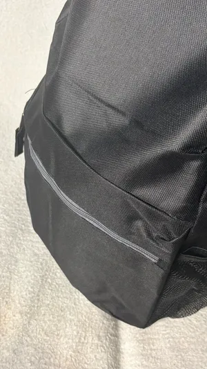 unisex black canvas backpack Casual Travel & Daily Day Pack thumbnail 6