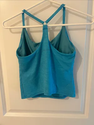 Outdoor Voices Teal Cross-Back Tank Top thumbnail 2