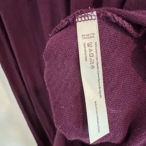 Free People Beach Audrina Maxi Dress Size Large Cut Out Back Purple Short Sleeve thumbnail 7