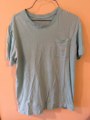 Lauren James Pale Blue Short Sleeve Pocket Tee thumbnail 1