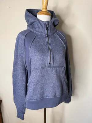 Lululemon Blue Purple Oversized Scuba 1/2 Zip Hoodie thumbnail 2