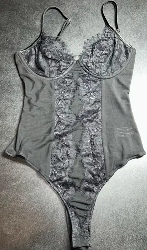 Lulus Size M Certainly Sultry Black Lace Bodysuit thumbnail 1