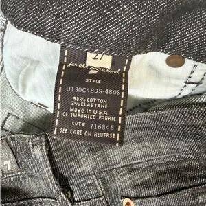 Vintage Y2K 7 For All Mankind A Pocket Low Rise Flare Jeans Brown Grey Size 27 thumbnail 3