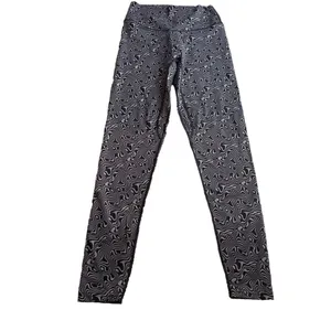 Vitality Storm Legging Black Gray Swirl Eclectic Psychedelic Workout Yoga Size M thumbnail 4