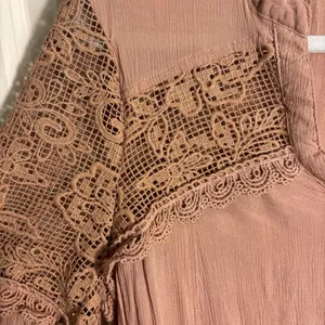 Easel Women Size Large Boho Peasant Blouse Top Lace Crochet Shirt‎ Festival thumbnail 3