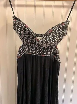 Dolce Vita beaded backless maxi dress Black thumbnail 1