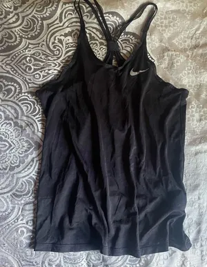 Nike Women's Black Racerback Tank Top thumbnail 1