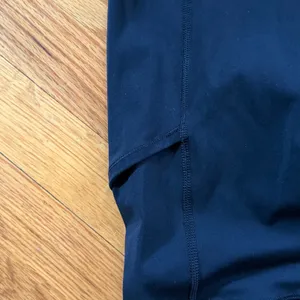 CRZ Yoga High Waist Running Leggings Small Navy Blue Side Pockets Reflective Dot thumbnail 2