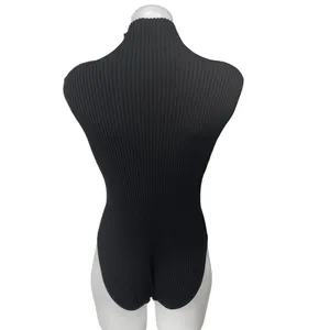 Zara Women's Black Rib Knit Short Cap Sleeve Turtlenneck Sweater Bodysuit Top 2 thumbnail 2