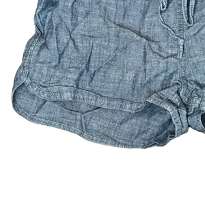 J.Crew Chambray Blue Shortie Shorts Women's XXS Drawstring Waist Split‎ Side Hem thumbnail 3