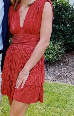 Sabina Musayev Aviana V-Neckline Mini Dress thumbnail 2
