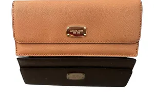 Michael Kors Tan Saffiano Leather Wallet - Excellent Condition, ~8"‎ thumbnail 1