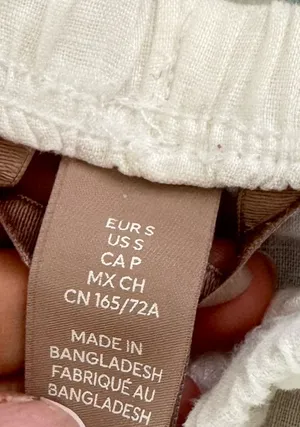 H&M Linen Pants White thumbnail 5