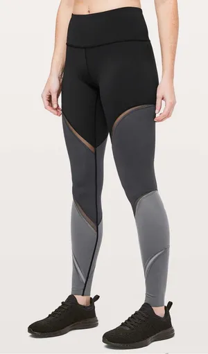 Lululemon color me ombre 28” tights black grey 10 thumbnail 1