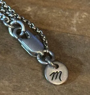 Madewell box pendant necklace thumbnail 4