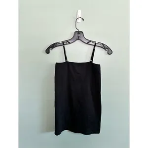 Free People Intimatley Sophie Basic Black Spaghetti Strap Tank Top Square M/L thumbnail 5