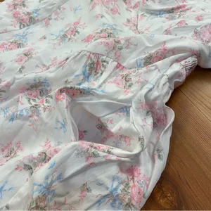 Altar'd State Floral Corset Milkmaid Mini Dress Lined White Pink Blue XL NWT thumbnail 12