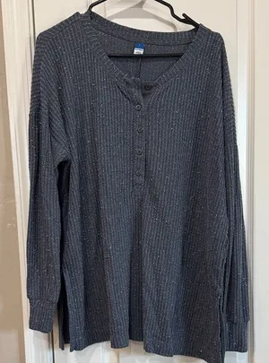 Old Navy Dark Gray Long Sleeve Top / M62 thumbnail 1
