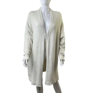 Blakeley Womens Cream Popcorn Knit Thunderbird Graphic Longline Cardigan‎ PS thumbnail 5