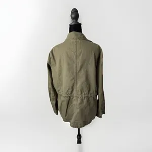 Madewell Surplus Jacket Women's Small Army Green Utility Full-Zip Long-Sleeve thumbnail 3