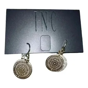 I.N.C.‎ Gold/Silver Round Drop Earrings Gold thumbnail 2