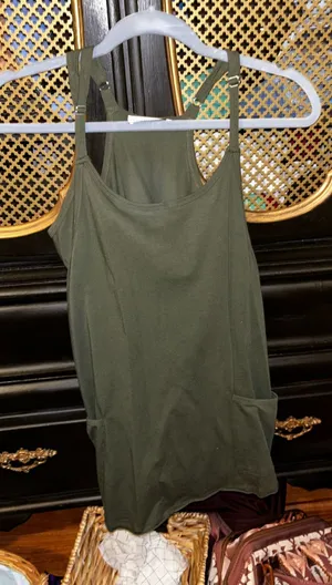 Athletic dress with built-in shorts zenana thumbnail 1