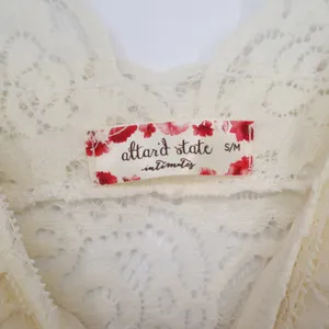 Altar'd State Intimates Cream Floral Lace Bralette V-Neck Crop Top S/M thumbnail 3